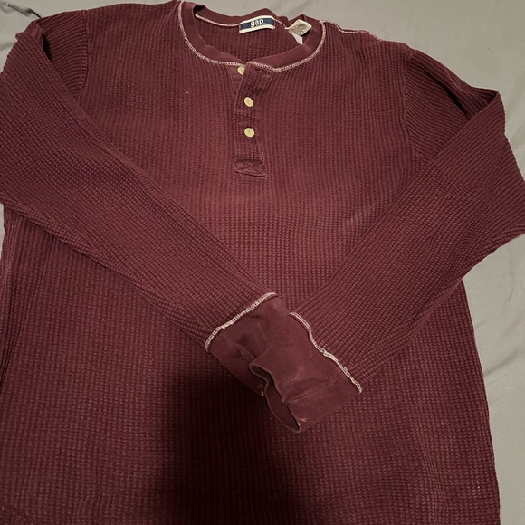 Gap Men's sweater size Xxl long sleeve cardigan sweater  Maroon - Picture 6 of 6